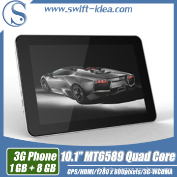10.1inch 3G Calling Tablet Mtk6589 Quad Core IPS HD 1280*800 1g+8g Built-in 3G Android Tablet PC (PMI1035T)